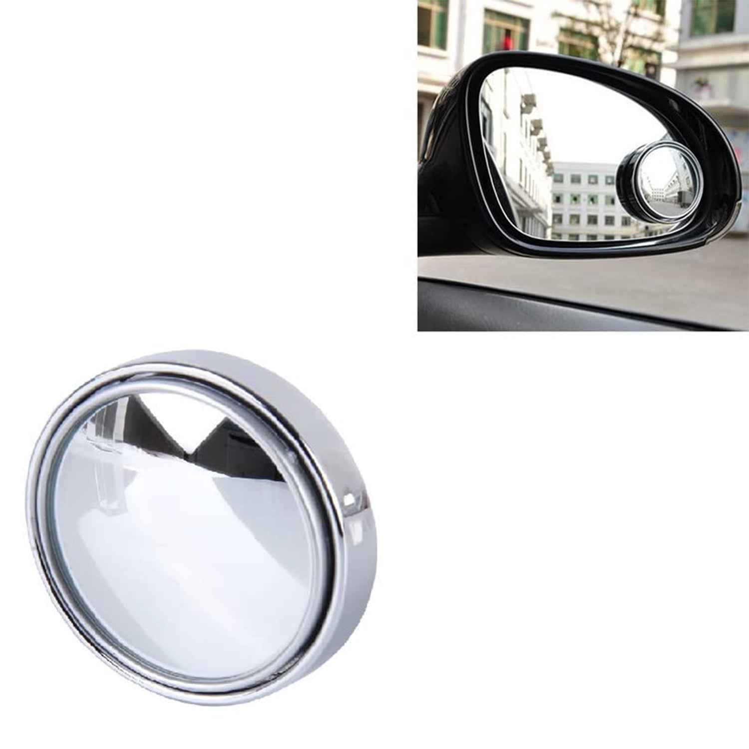 6205 360DEGREE BLIND SPOT ROUND WIDE ANGLE ADJUSTABLE CONVEX REAR VIEW MIRROR - PACK OF 2 DeoDap 6205 360DEGREE BLIND SPOT ROUND WIDE ANGLE ADJUSTABLE CONVEX REAR VIEW MIRROR - PACK OF 2 DeoDap